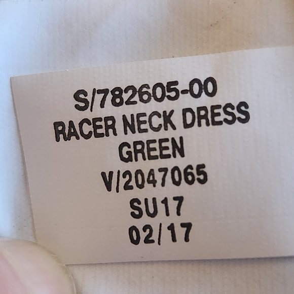 NWOT Banana Republic Green Tweed Fit Flare Dress - Picture 10 of 12